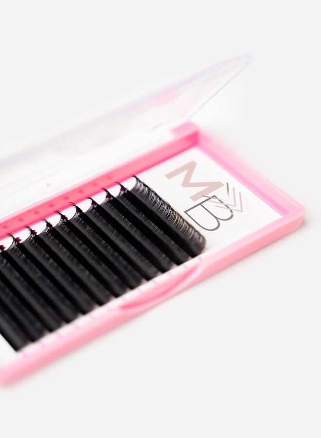 MB Volume Eyelash Extensions, 0.05mm Thickness, Mixed Tray Size 8-15mm, C Curl, Cashmere, Super Dark, Easy Pick-Up, Professional Salon, Black - Image 2