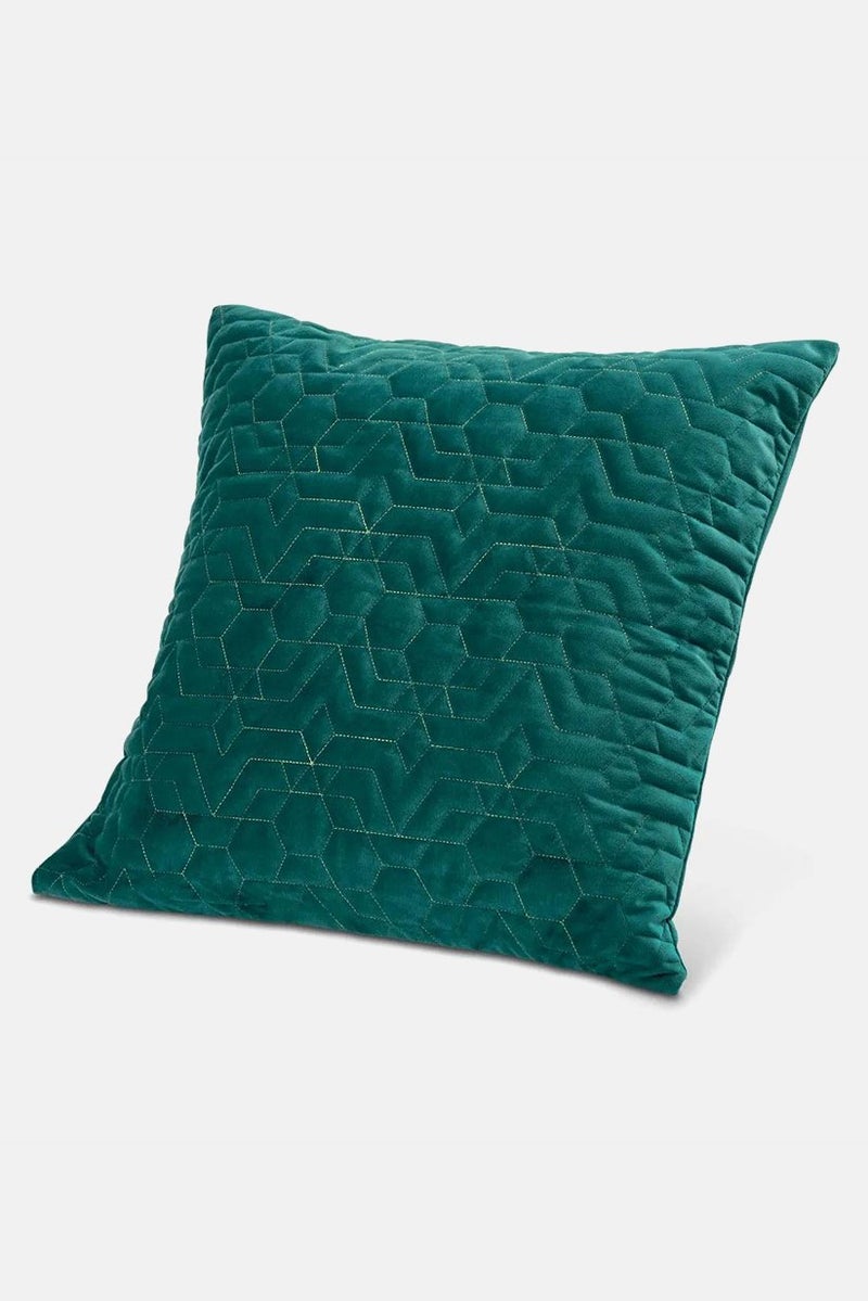 Tchibo Velvet Throw Pillow Cover 50 L x 50 W cm, Green  - Image 2
