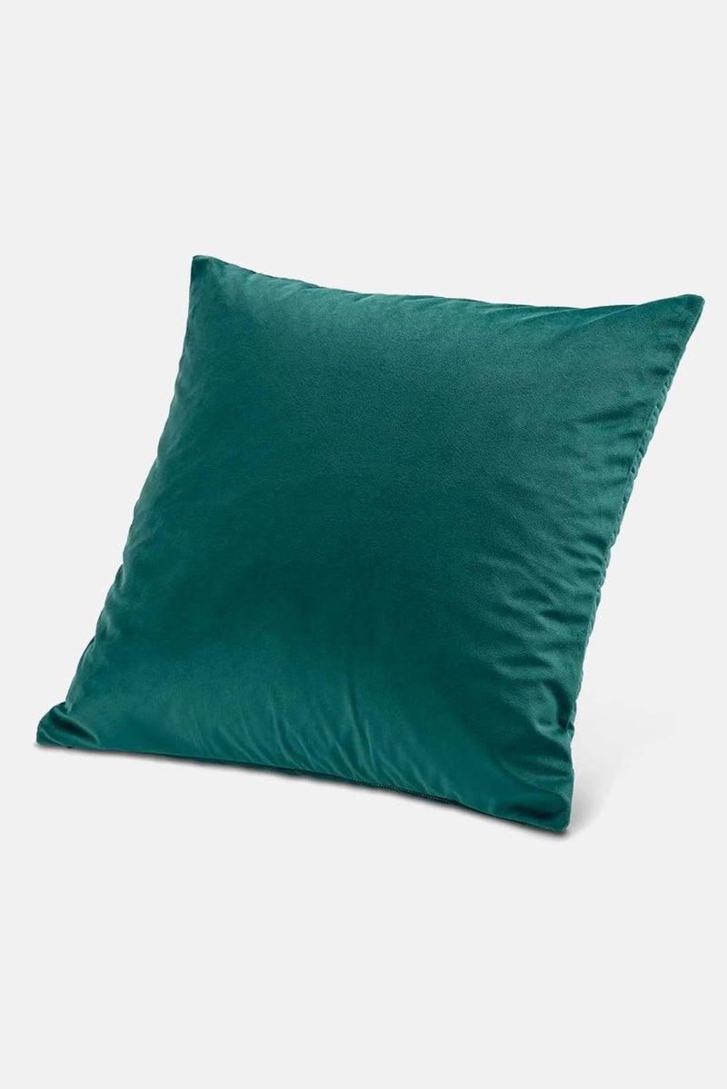 Tchibo Velvet Throw Pillow Cover 50 L x 50 W cm, Green  - Image 3