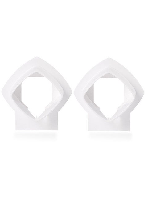Wall Mount Bracket Stand Holder for Linksys Velop Tri-band Whole Home WiFi Mesh System, White 2 Pack