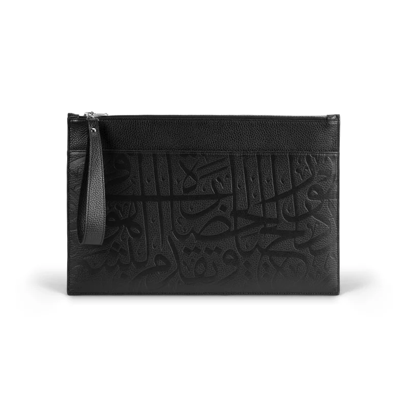 متحف المستقبل LEATHER LAPTOP CASE | BLACK