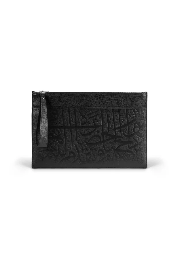 متحف المستقبل LEATHER LAPTOP CASE | BLACK