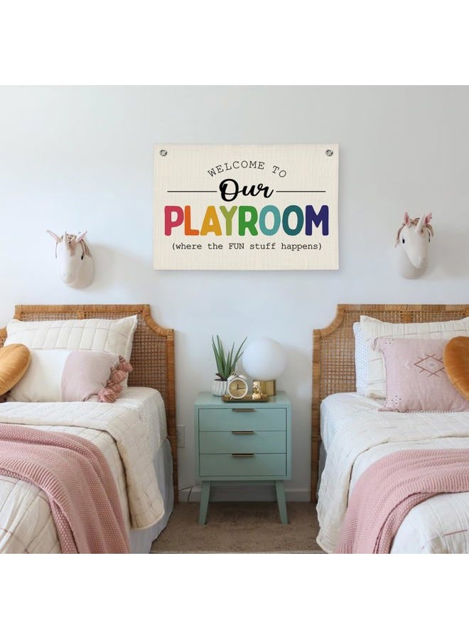 PLKMN 363LH-banner-playroom Canvas Banner - Image 5