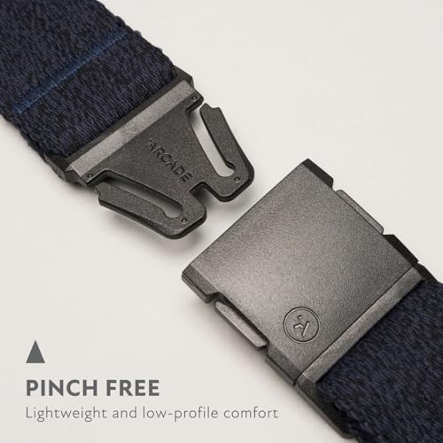 Arcade Belts A2 Atlas Unisex Adventure Belt: Heavy Duty Stretch, Metal Free Buckle, Heather Navy - Image 2