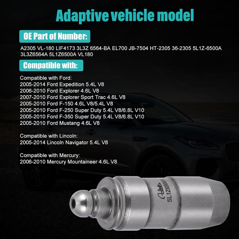 AULINK OEM Parts 24 PCS 5L1Z6500A Hydraulic Adjuster Valve Lifter For 20052014 Ford F150 F250 F350 Mustang Expedition ExplorerFor Lincoln NavigatorFor Mercury Mountaineer 46L 54L 68L V8 V10 - Image 5