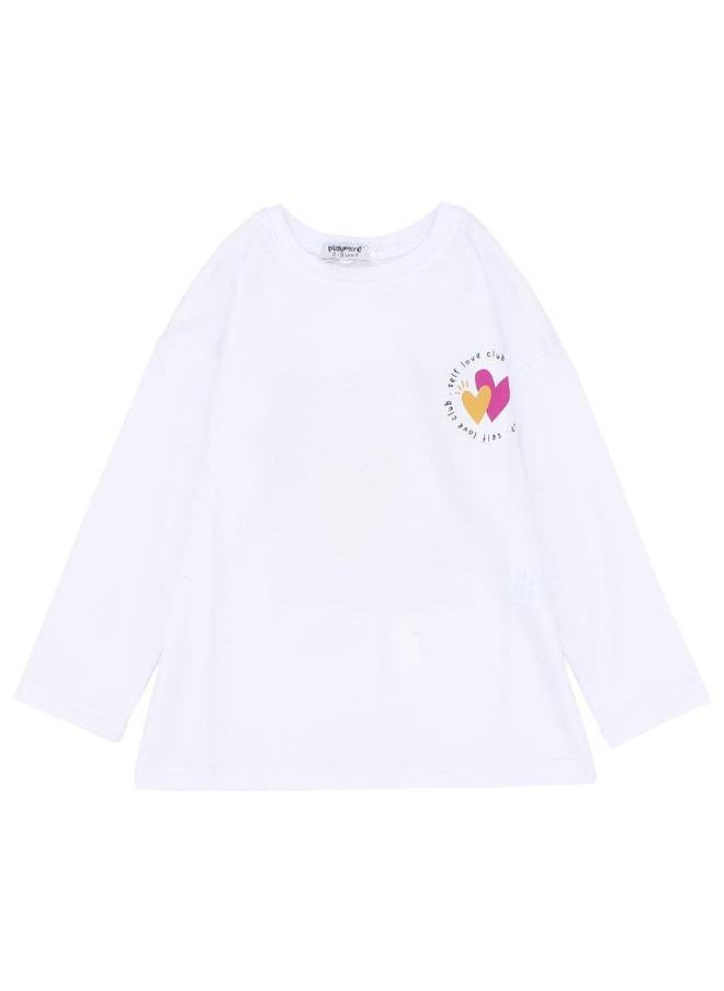 playmore Long-Sleeved Hearts T-shirt  - Image 1