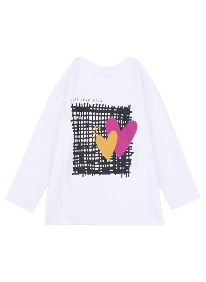 playmore Long-Sleeved Hearts T-shirt  - Image 2