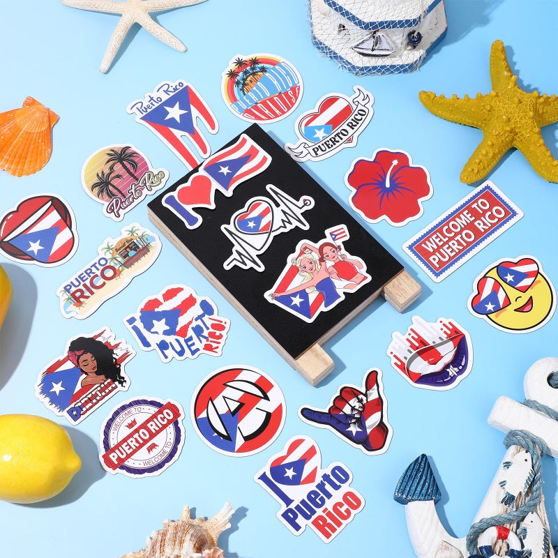 Konohan 30 Pcs Puerto Rico Souvenirs Gifts Puerto Rico Magnet for Refrigerator City Magnetic Refrigerator Stickers for Home Decoration - Image 3