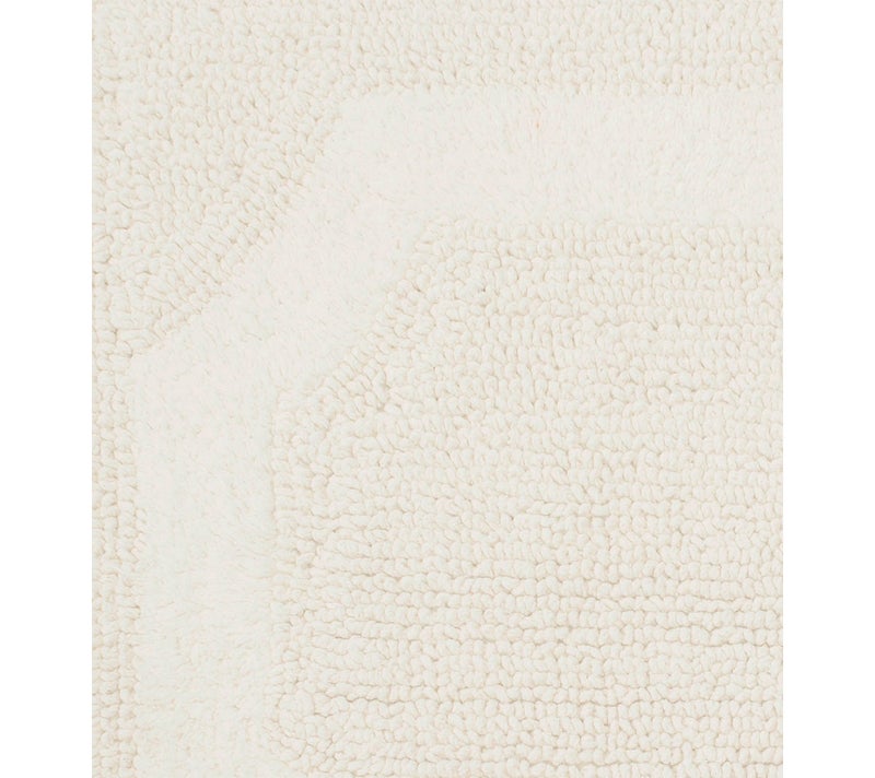 Laura Ashley - Reversible Cotton Bath Mat, Premium Bathroom DÃ©cor, Machine Washable Bathroom Rug, Highly Absorbent, 21"x34", Ivory - Image 2