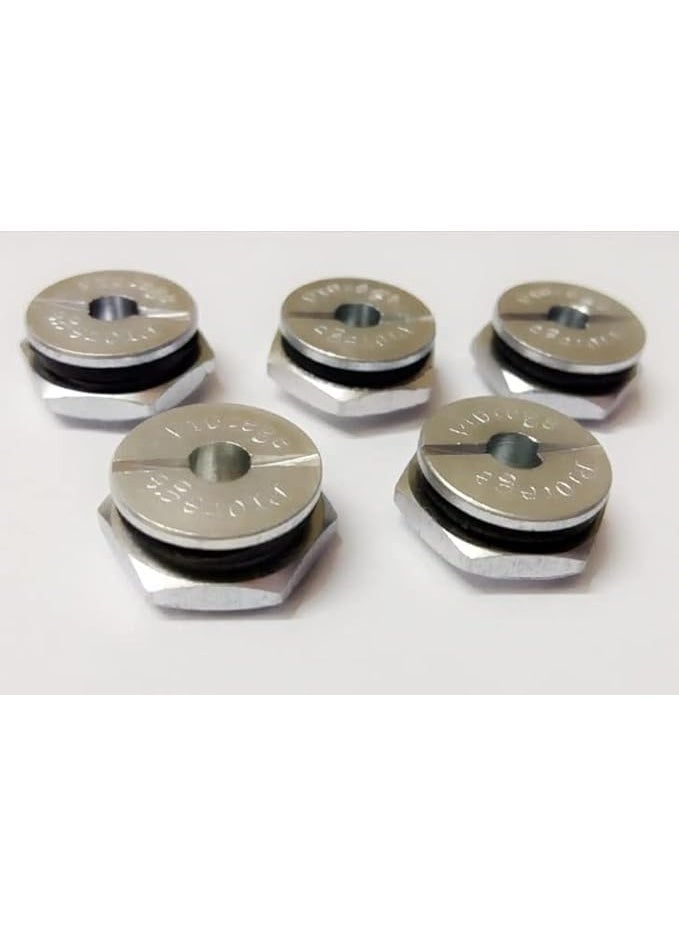 BLACK LIGER صمام أمان ألومنيوم بروتيج من بلاك ليجر لأجهزة طهي الضغط - مثالي لأجهزة بريستيج/بيجون والعلامات التجارية المماثلة (مجموعة من 5 قطع)، سعة 1.5 لتر، فضي - Image 2