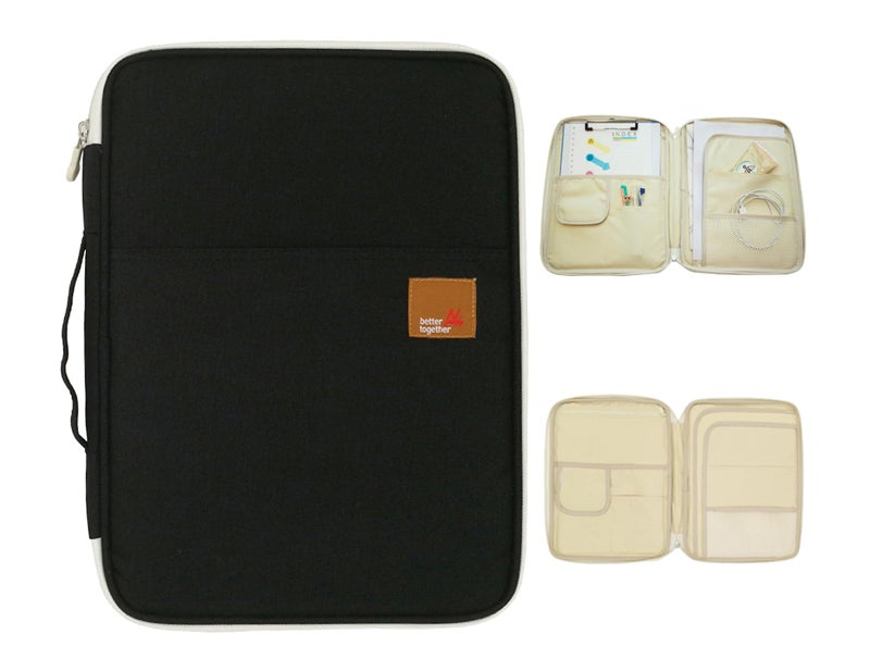 mygreen Universal Travel Gear Organizer/Electronics Accessories Bag/Document File Bag (Large/Slim, Black) - Image 1