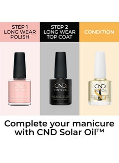 CND Vinylux Longwear Nude Nail Polish Gellike Shine & Chip Resistant Color 0.5 Fl Oz  - Image 5
