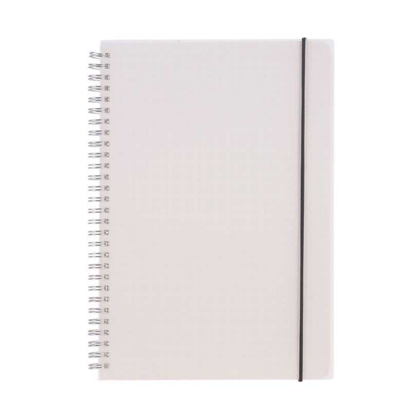 Spiral Notebook: B5 Size Eco-Friendly Green Paper - Durable PP Transparent Cover 360-Degree Metal Coil Binding for School Office Daily Journaling Sketching Note-Taking - Image 3