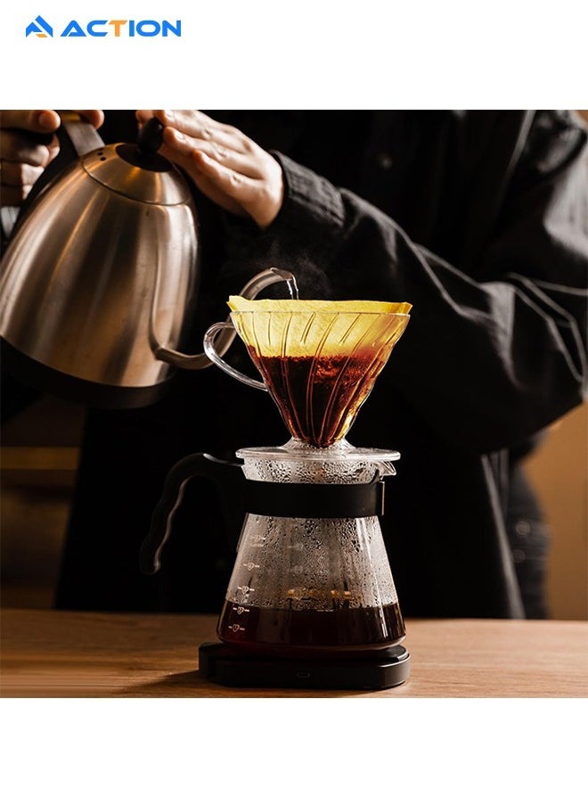 V60 Coffee Filter paper, Disposable Coffee Filters 2-6 Cup, Unbleached Natural Cone Coffee Filters, No Blowout Small Coffee Filters Paper for Pour over Coffee Dripper and Coffee Maker (100pcs)