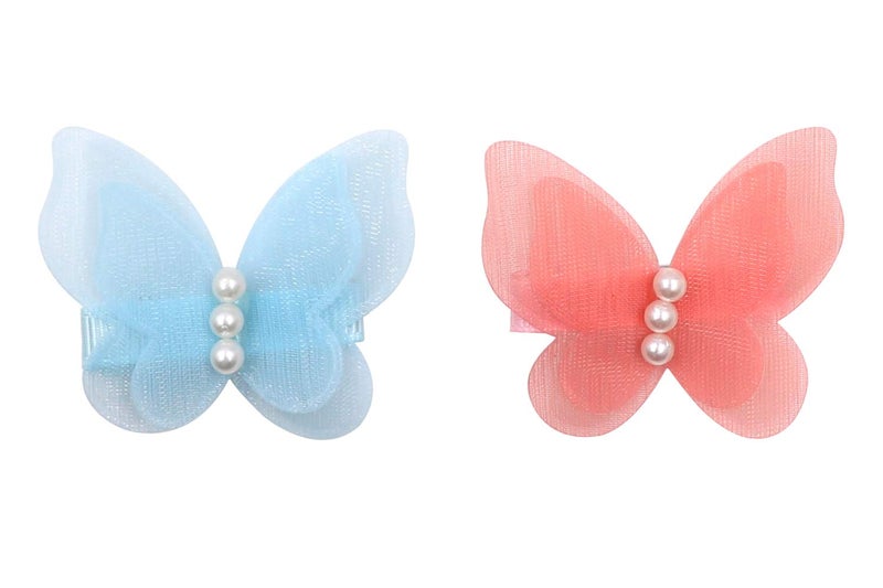Zapire 16 Packs Baby Girl Hair Clips Chiffon Nonslip Butterfly Clips Barrettes for Girls Baby Kids Children Toddlers Hair Accessories 16 packs - Image 4