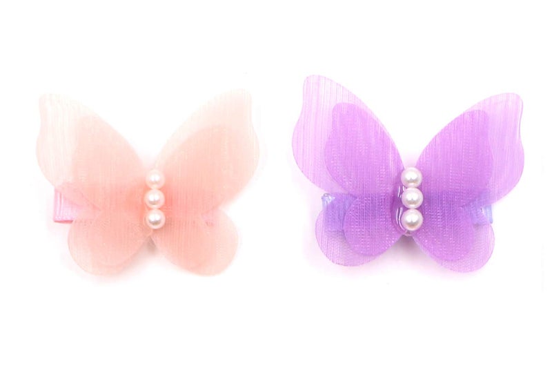 Zapire 16 Packs Baby Girl Hair Clips Chiffon Nonslip Butterfly Clips Barrettes for Girls Baby Kids Children Toddlers Hair Accessories 16 packs - Image 5