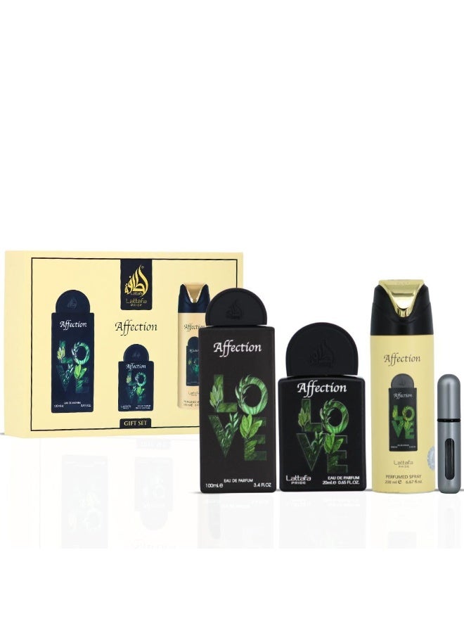 لطافة مجموعة هدايا افيكشان للجنسين من لطافة برايد | مجموعة مكونة من 3 ( عطر 100مل - عطر 20مل - مزيل عرق 200مل ) - Image 1