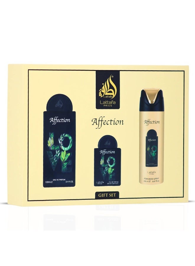 لطافة مجموعة هدايا افيكشان للجنسين من لطافة برايد | مجموعة مكونة من 3 ( عطر 100مل - عطر 20مل - مزيل عرق 200مل ) - Image 4