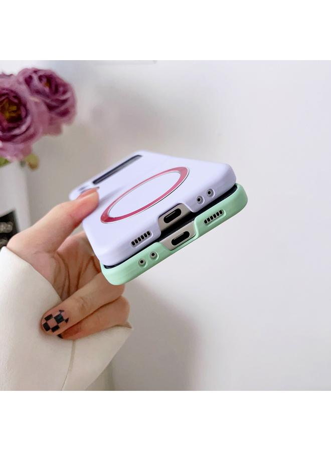 إيروريكس جراب لهاتف Samsung Galaxy Z Flip4 مصنوع من الجلد ومقاوم للماء وغطاء مغناطيسي MagSafe - Image 3