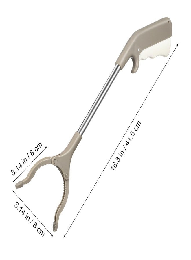 KALLORY Short Grabber Reacher for Elderly 15.75‘’ Pick Stick Grabber Pickup Tool Rubbish Pick Up Clip Auxiliary Tool for Handicapped - Image 2