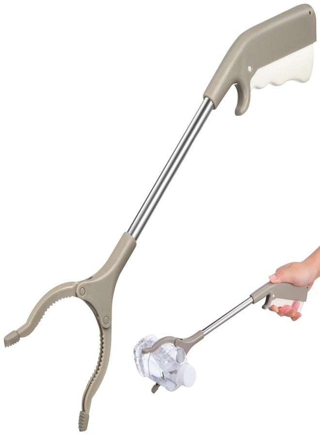 KALLORY Short Grabber Reacher for Elderly 15.75‘’ Pick Stick Grabber Pickup Tool Rubbish Pick Up Clip Auxiliary Tool for Handicapped - Image 1