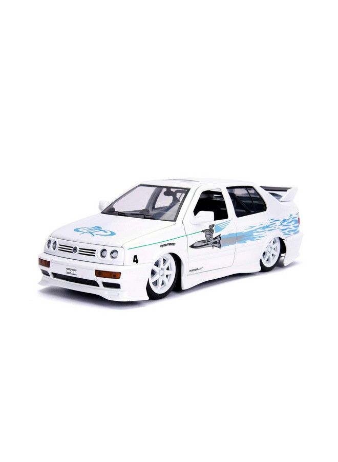 Jada Toys سيارة داي كاست فولكس فاجن جيتا من فاست آند فيوريوس 1:24 جيسي، ألعاب للأطفال والبالغين، بيضاء (99591W) - Image 2