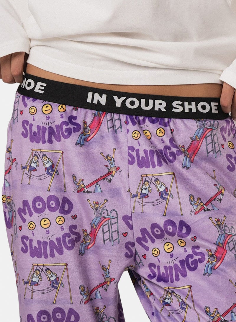 In Your Shoe Mood Swings Fluffy Pyjama Pants - Image 3