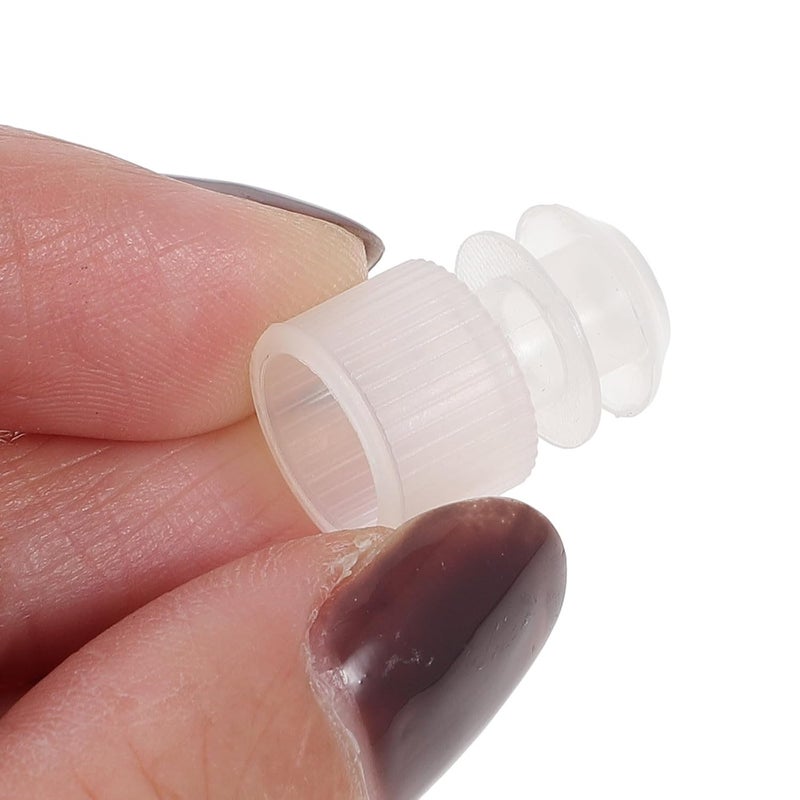 100pcs 12mm Plastic Screw Test Tube Plugs Sealing Stoppers Laboratory Bottle Caps Solid Plastic Sealing Plug for Lab Use Random Color - Image 4