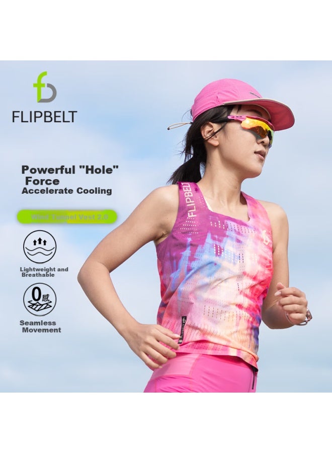 Flipbelt Women's Wind Tunnel Vest 2.0, Sports Summer Sleeveless T-shirt, Running Fitness Quick-dry, Aidelaisi, L - Image 1