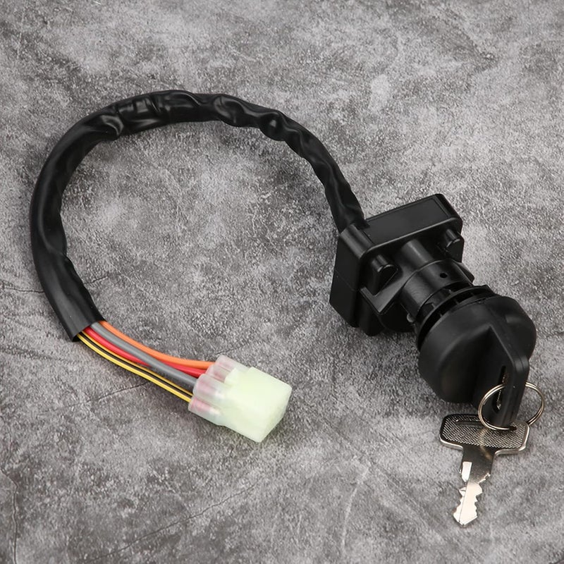 Ignition Key Switch for Bombardier Traxter 500 Foot Shift 2001, Aftermarket Ignition Switch Assembly with 2 Matching Keys, Durable ABS and Metal Construction for ATV Security and E - Image 4