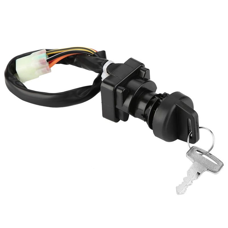 Ignition Key Switch for Bombardier Traxter 500 Foot Shift 2001, Aftermarket Ignition Switch Assembly with 2 Matching Keys, Durable ABS and Metal Construction for ATV Security and E - Image 2