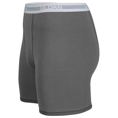 Gildan Men's Underwear Boxer Briefs, Multipack, Charcoal/Navy/Sport Grey/Military Stripe/Charcoal (5-Pack), 2X-Large - Image 4