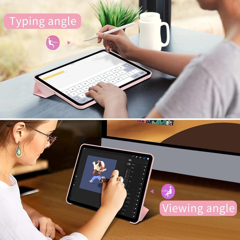 Boxome Tablet Case Cover for Apple iPad Mini 8.3 inch (6th,A17 Pro 7th Gen) [Auto Sleep/Wake Cover] [Trifold Stand] - Pink - Image 2