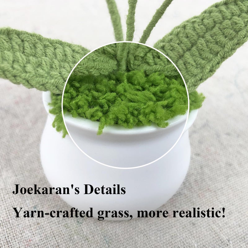 Joekaran Crochet Flowers Cute Flower for Mom, Valentines Birthday Gifts for Women and Coworkers, Mother, Teacher, Graduation, Christmas, Desk Decor,Home Office Decoration(Pink Gradient Myosotis) - Image 2