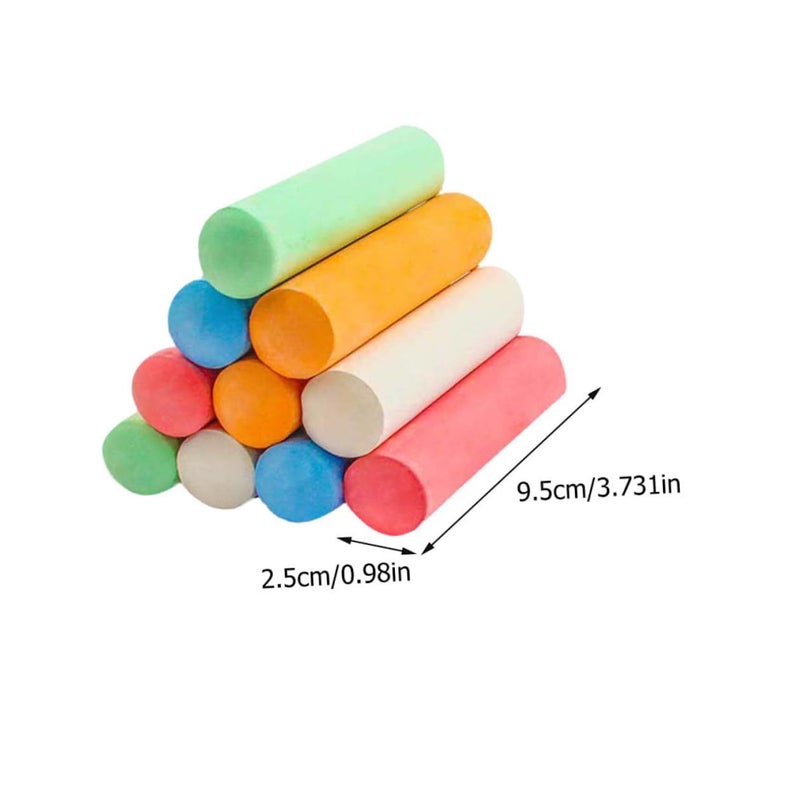 Non Toxic Easy Carry Outdoor Indoor Chalkboard Chalk 20 Pieces Multi Color - Image 3