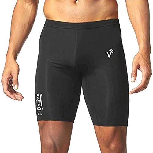 JUSTWIN Compression Men's Skin Tight Shorts for Gym, Running, Cycling, Swimming, Basketball, Cricket, Yoga, Football, Tennis, Badminton & Many More Sports (M) - Image 1