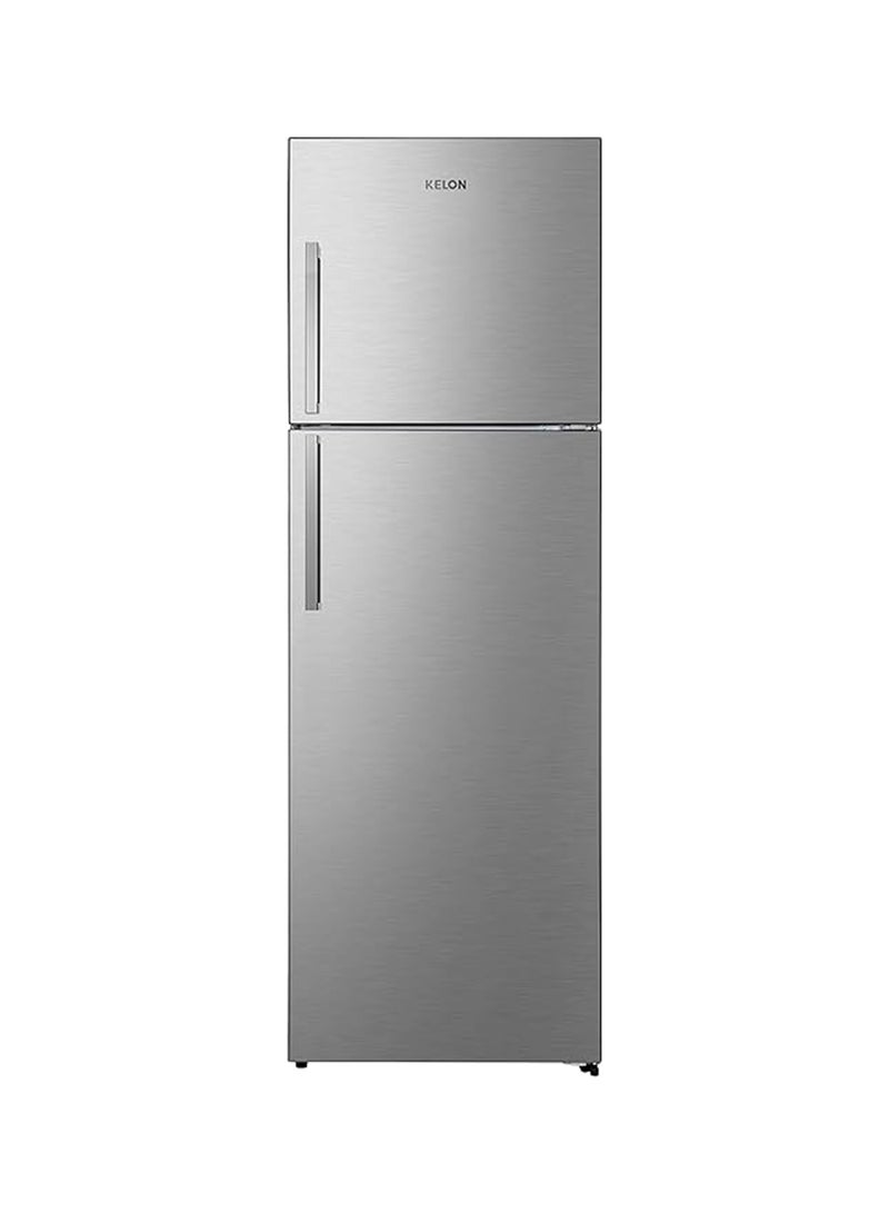 Double Door Top Mount Refrigerator, Large Crisper Drawer With Humidity Control 320 L KRD-32WRS1 Inox