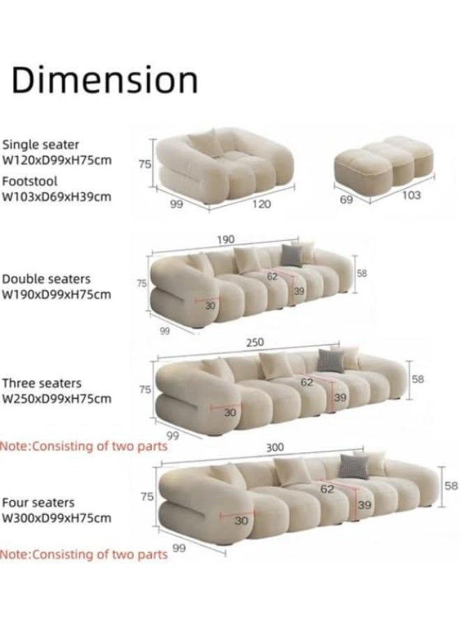 Generic Luxury Luxe French Retro Puff Sofa  - Image 2