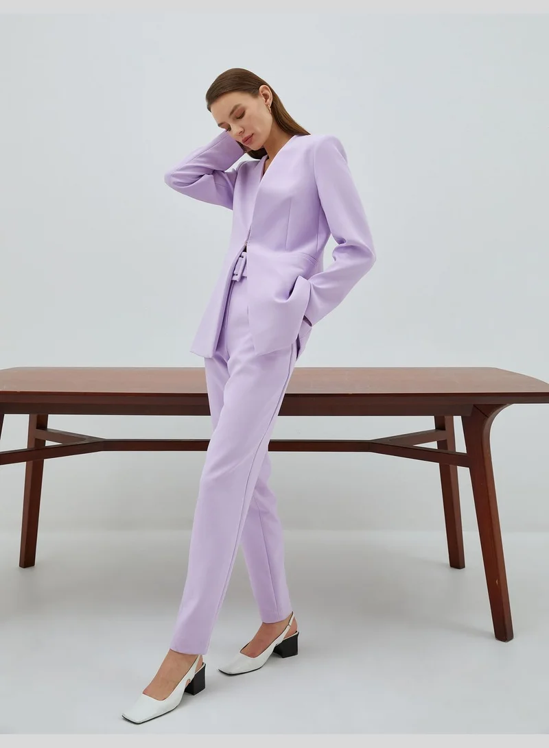 KOTON Belted Pleated Pocket Carrot Trousers