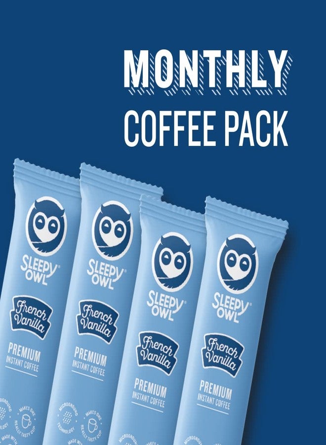 Sleepy Owl French Vanilla Flavour 100% Arabica Coffee Sachets | 60g - Pack of 30 x 2g Instant Coffee Powder Sachets | Travel Friendly - Image 3