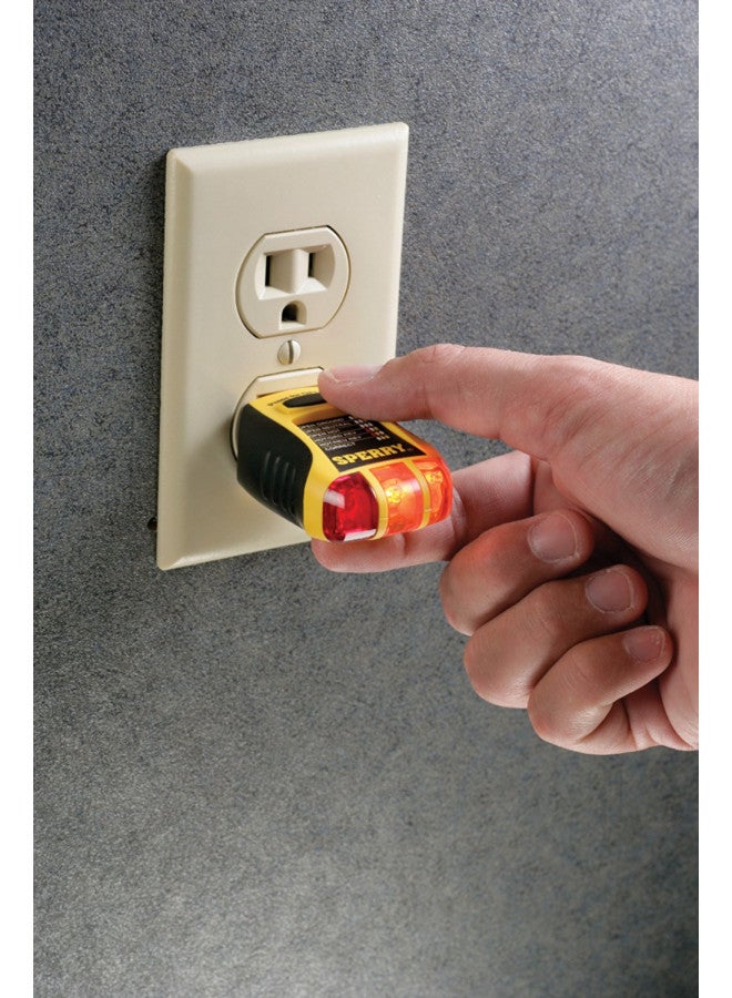 Gardner Bender مجموعة مختبرات سبيري STK001 لاختبار الجهد غير المتصل (VD6504) واختبار مخرج GFCI / المقبس (GFI6302)، كاشف جهد كهربائي AC، أصفر وأسود - Image 3