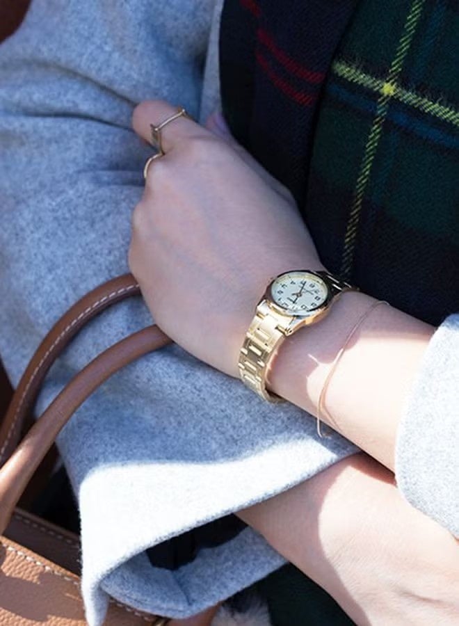 CASIO Women's Stainless Steel Analog Watch LTP-V001G-9BUDF - 25 mm - Gold 4.7      3 Ratings - Image 5