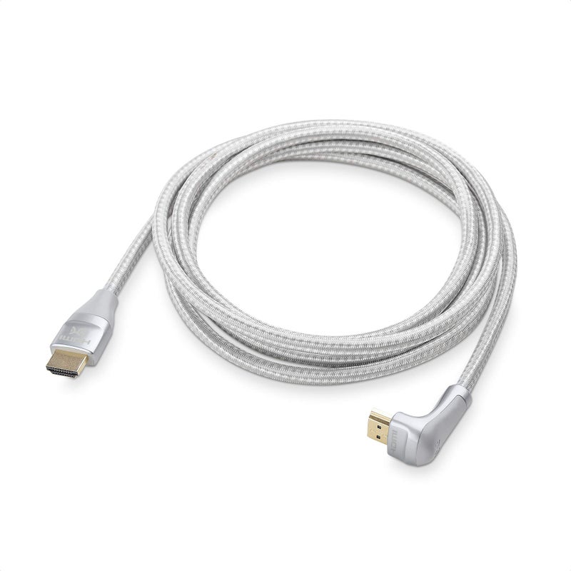 Cable Matters كابل ماذرز 48 جيجابت في الثانية Ultra HD 8K كابل HDMI بزاوية 270 درجة بطول 6.6 قدم مع دعم 8K @120Hz، 4K @240Hz و HDR باللون الرمادي - Image 2