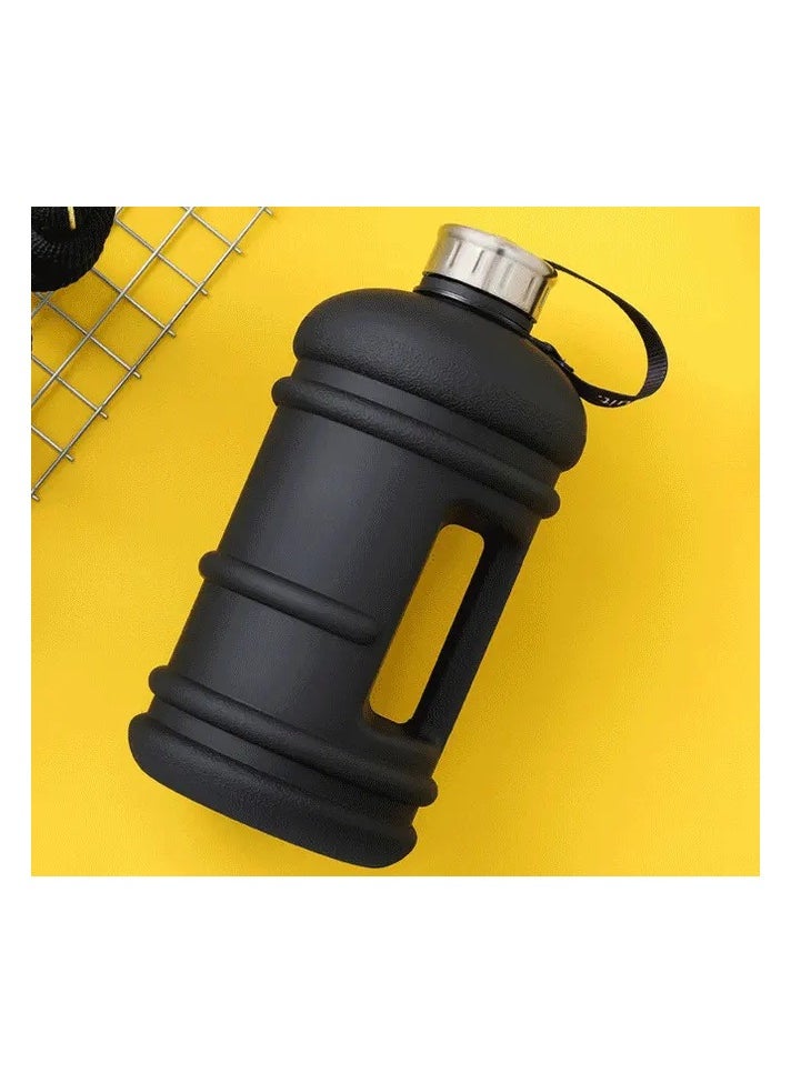 ABJ - 2.2L Water Bottle BPA Free Half Gallon Large for Men Women Sports Fitness Perfect for Gym, Home, Office, School and Outdoor Activities Black Jet Water Bottle - Image 1