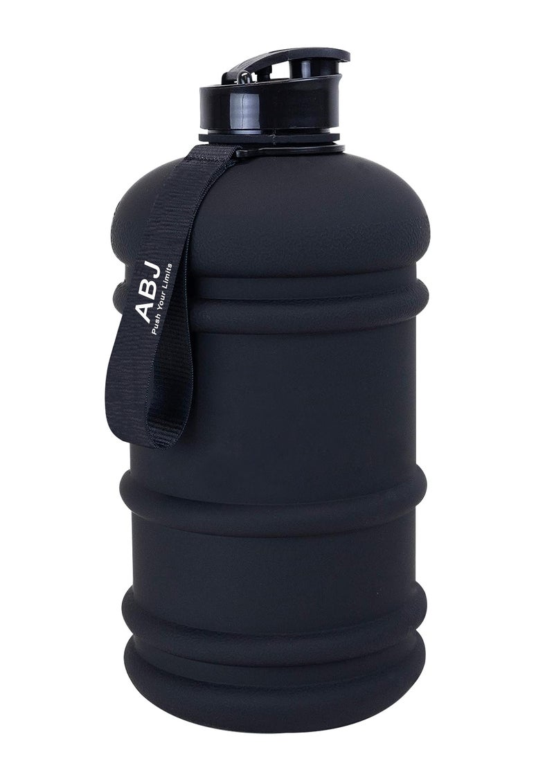 ABJ - 2.2L Water Bottle BPA Free Half Gallon Large for Men Women Sports Fitness Perfect for Gym, Home, Office, School and Outdoor Activities Black Jet Water Bottle - Image 1