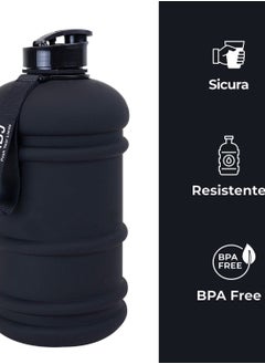 2.2L Water Bottle BPA Free Half Gallon Large for Men Women Sports Fitness Perfect for Gym, Home, Office, School and Outdoor Activities Black Jet Water Bottle - pzsku/ZF15BCE9C84C1F5B317EEZ/45/_/1712448577/7ef5bee8-bcf2-4b28-b5c0-5a429c58f0e1