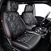 Carlimeki Premium Faux Leather Seat Covers for Ford F150 SuperCrew XL XLT STX 20212026 F250F350F450 Crew Cab XL XLT 20232026 Fully Covered Designed for 40Console40 Front Seats Camo Black - Image 2