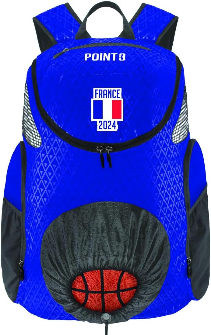 Point 3 Road Trip 2.0 Backpack Basketball Backpack with Drawstrong Closure | Ventilated Mesh Shoe Pocket Compartment - Image 1