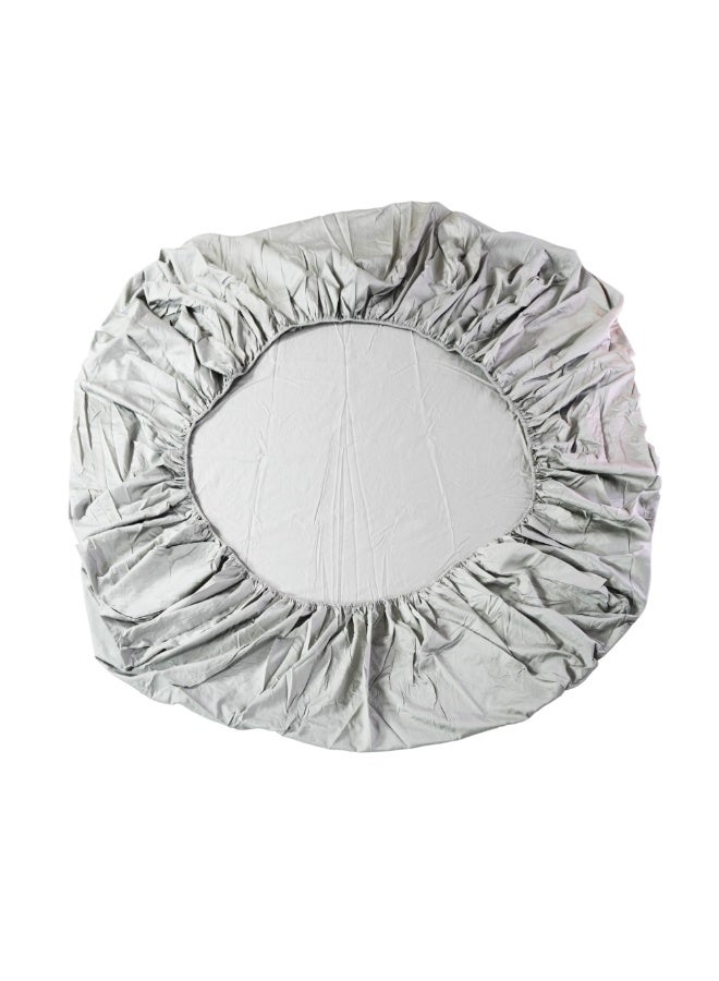 عش الحور طقم ملاءات سرير رمادي من هوورز نيست، 3 قطع، قطن مصري 100%، 600 خيط، مقاس كينج 180 سم × 200 سم، جيب عميق 40 سم، غطاءا وسادة 75 سم × 50 سم، ناعم، يسمح بمرور الهواء - Image 2