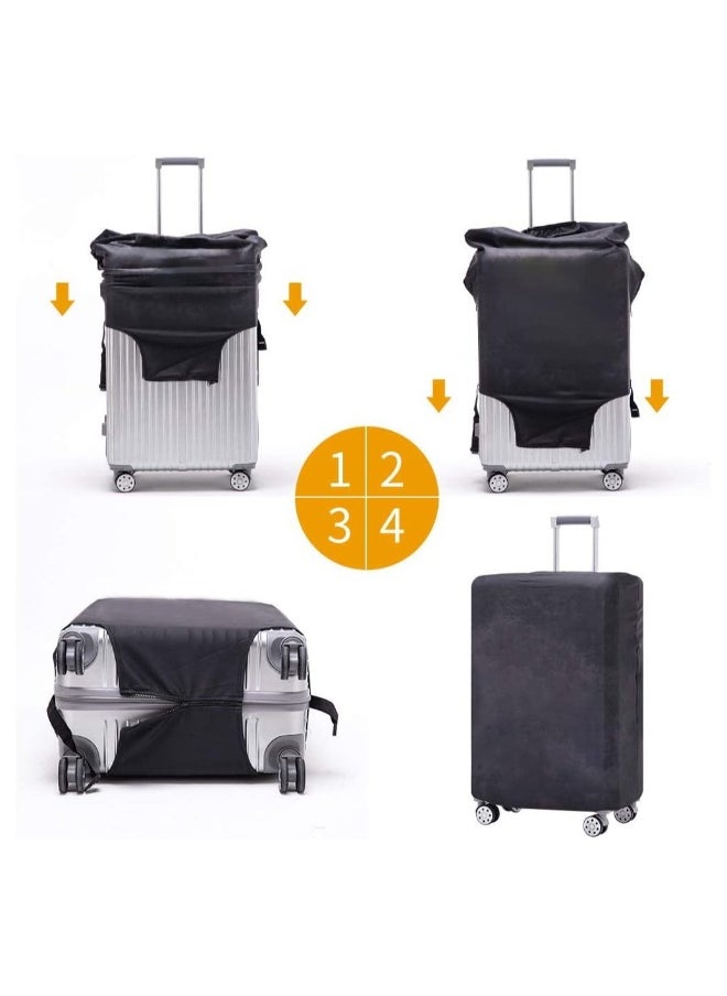 Generic Luggage Cover, Water-Washable Suitcase Cover, Spandex Elastic Anti Scratch Luggage Protective Covers for 18-32 Inch Trolley Case for Business Trip School Daily Using (L)  - Image 5